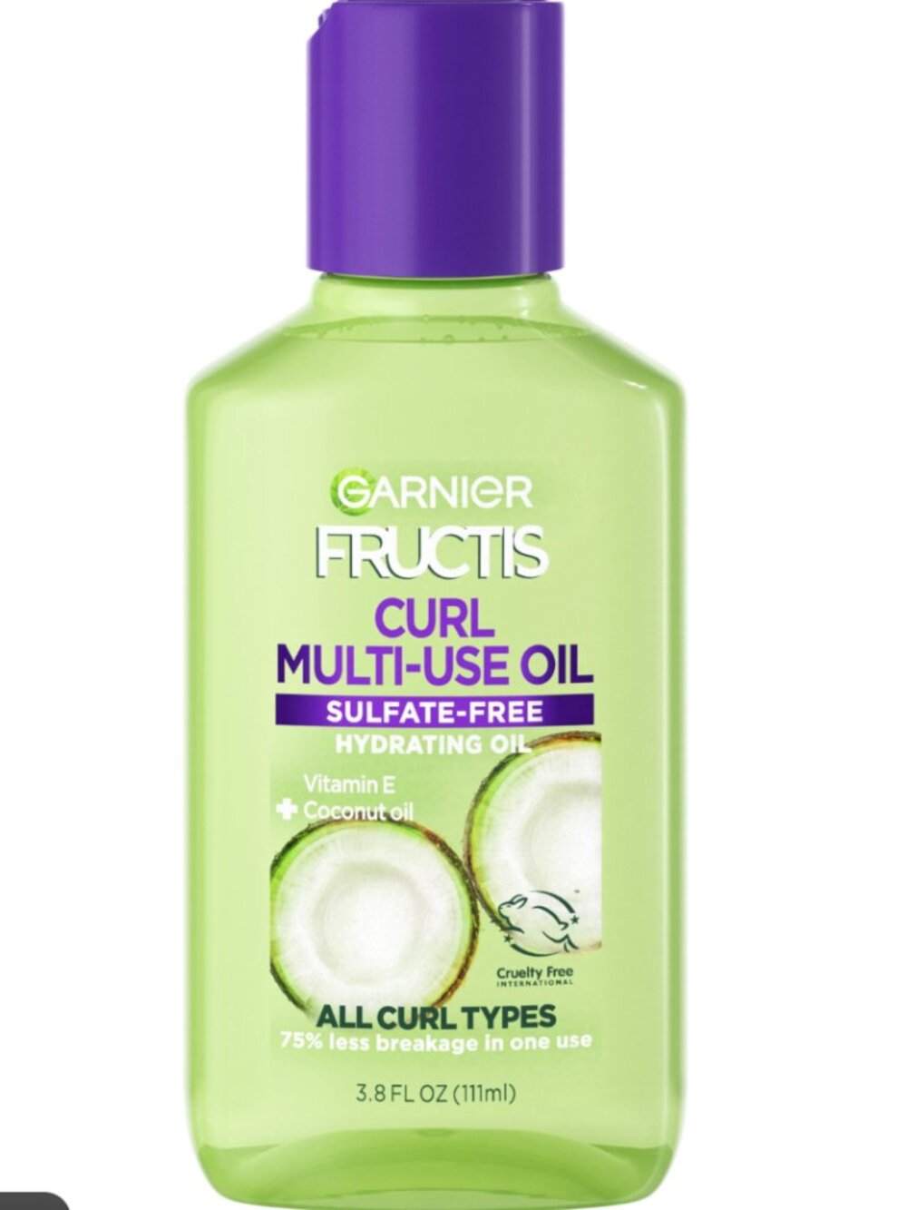 Garnier Fructis Curl Multi-Use Hair Oil Coconut 3.8 oz